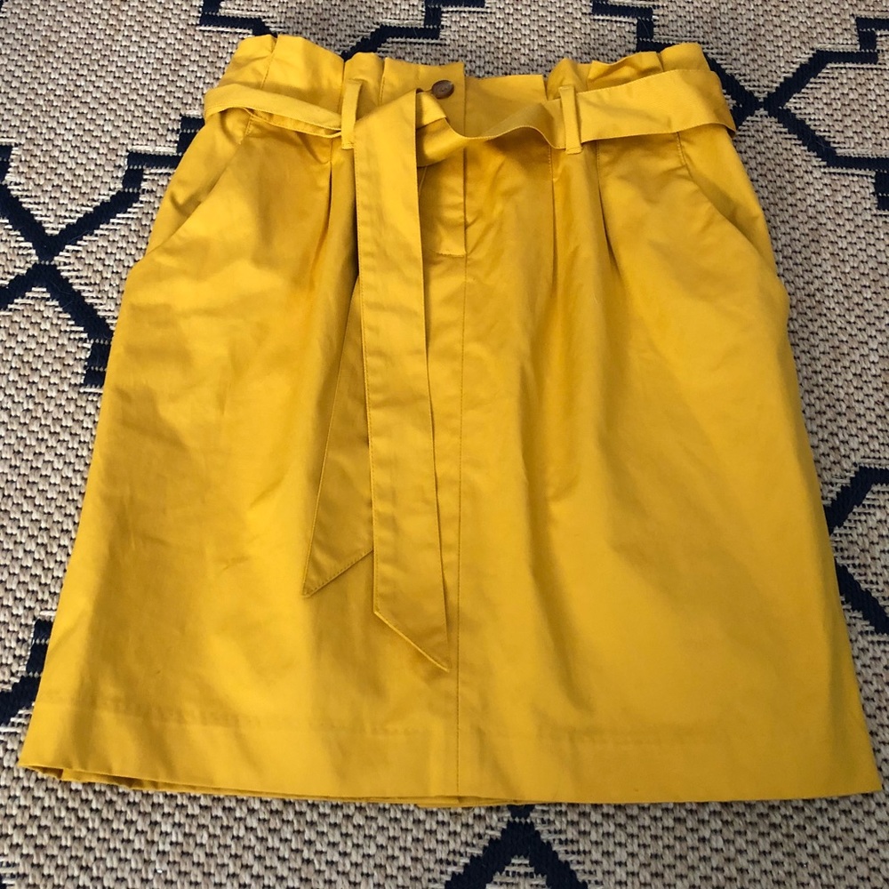 Banana Republic Yellow Mustard Skirt 
